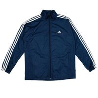 Adidas Tracksuit Top Navy Mens Large Used Vintage