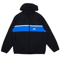 New Balance Black Hooded Spray Jacket Large Mens Vintage Used