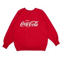 Coca-Cola Red OG Logo Crewneck Jumper Vintage Used