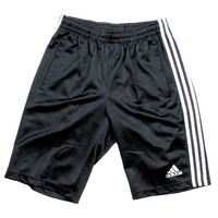 Adidas Climalite 3 Stripe Navy 32" Shorts Used Vintage