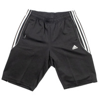 Adidas Climalite 3 Stripe Black White 32" Shorts Used Vintage