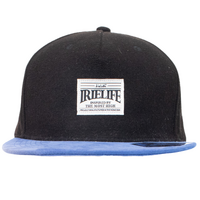 7 Union Irielife Flat Snap Black Cap Used Vintage