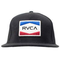 RVCA Embroided Patch Black Snap Back Cap Used Vintage