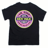 Mr Zoggs Sex Wax Black Medium T-Shirt Used Vintage