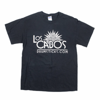Los Cabos Drumsticks Medium Black T-Shirt Used Vintage