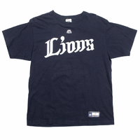 Majestic Lions Nakamura Baseball Large Navy T-Shirt Used Vintage