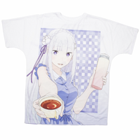 Re Japanese Anime Girl XL White T-Shirt Used Vintage
