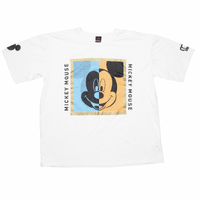 Babydoll Mickey Mouse Disney White Large T-Shirt Used Vintage