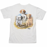 TSF Originals Puppies White Medium T-Shirt Used Vintage