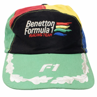 Benetton Formula 1 United Colours 1980's Strap Back Cap Used Vintage