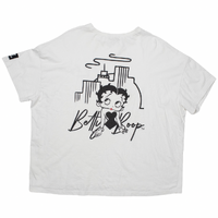Fig & Viper Betty Boop XL White T-Shirt Used Vintage