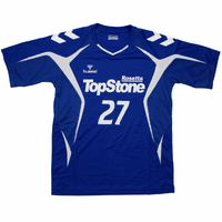 Hummel Blue Football Jersey ML Shirt Used Vintage