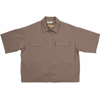 Wego Brown Medium Short Sleeve Shirt Used Vintage