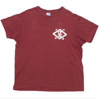 Delawear Japanese Hot Spring Burgundy Medium T-Shirt Used Vintage