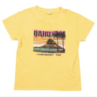 Crazy Shirts Hawaii Oahu X-Large Yellow T-Shirt Used Vintage
