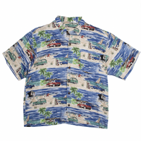 Disney Hawaiian Blue 2X-Large Mens Shirt Used Vintage