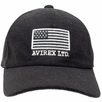 Avirex Ltd Embroidered Strap Black Cap Used Vintage