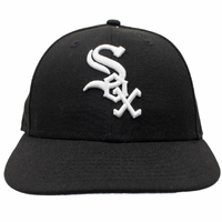 White Sox MLB New Era 59Fifty 7 1/4" Black Cap Used Vintage