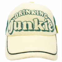 Drinking Junkie Terry Towelling Trucker Cap Used Vintage