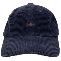 Lee Navy Corduroy Strapback Hat Cap Used Vintage