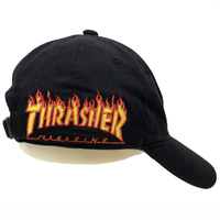 Thrasher Side Strapback Dad Hat Cap Super Rare Used Vintage