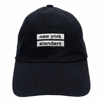New York Standard Strapback Dad Hat Cap Used Vintage