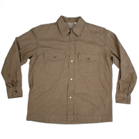 Unknown Khaki Casual Long Sleeve Shirt Large Vintage Used