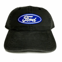 Ford Embroidered Patch Graphite Grey Dad Baseball Cap