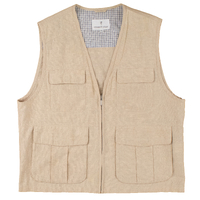 Current Stage Mens XL Tan Vest Used Vintage