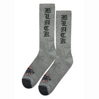Black Flys Old English Heather Grey Socks