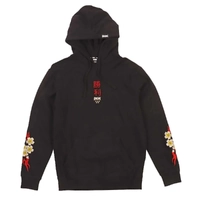 DGK Dynasty Custom Embroidered Black Large Hoody Used Vintage