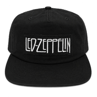 Led Zeppelin Black Strapback Hat Cap