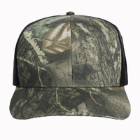 AS Colour Stock Contrast Trucker Cap Hat Camo Black
