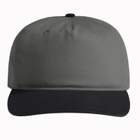 AS Colour Class Two Tone Cap Hat Shadow Black