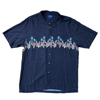 Arthouse Pineapple Black XL Mens Shirt Used Vintage