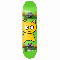 Meow Big Cat Green 7.5" Complete Skateboard