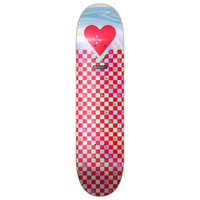 The Heart Supply Red Silver 8.25" Skateboard Deck
