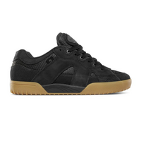 éS One Nine 7 Black Gum Mens Skateboard Shoes