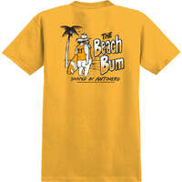 Anti Hero Beach Bum Gold White Mens Short Sleeve Tee