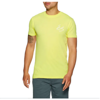 éS Script Overdye Light Green Mens Short Sleeve Tee
