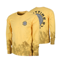 Spitfire Classic 87' Swirl Yellow Wash Mens Long Sleeve Shirt