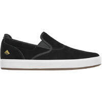 Emerica Wino G6 Slip-On Cup Black Mens Suede Skateboard Shoes