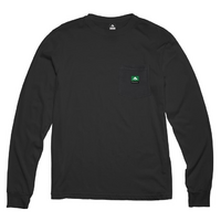 Emerica Logo Pocket Black Mens Long Sleeve Tee