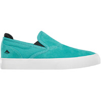 Emerica The Wino G6 Slip-On Aqua Youth Suede Skateboard Shoes
