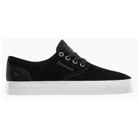 Emerica The Romero Laced Black White Gum Youth Suede Skateboard Shoes