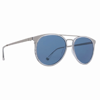 Spy Toddy Crystal Silver Sunglasses Light Blue Lens