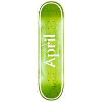 April OG Logo Invert Green 8.25" Skateboard Deck