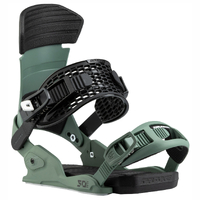 Drake Fifty Forrest Green Black Mens Snowboard Bindings