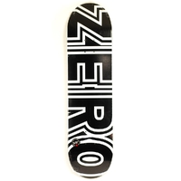 Zero Classic Bold Black White 8.0" Skateboard Deck