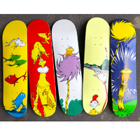 Almost Dr Seuss Big Line Up Series Set of 5 Skateboard Decks Rare